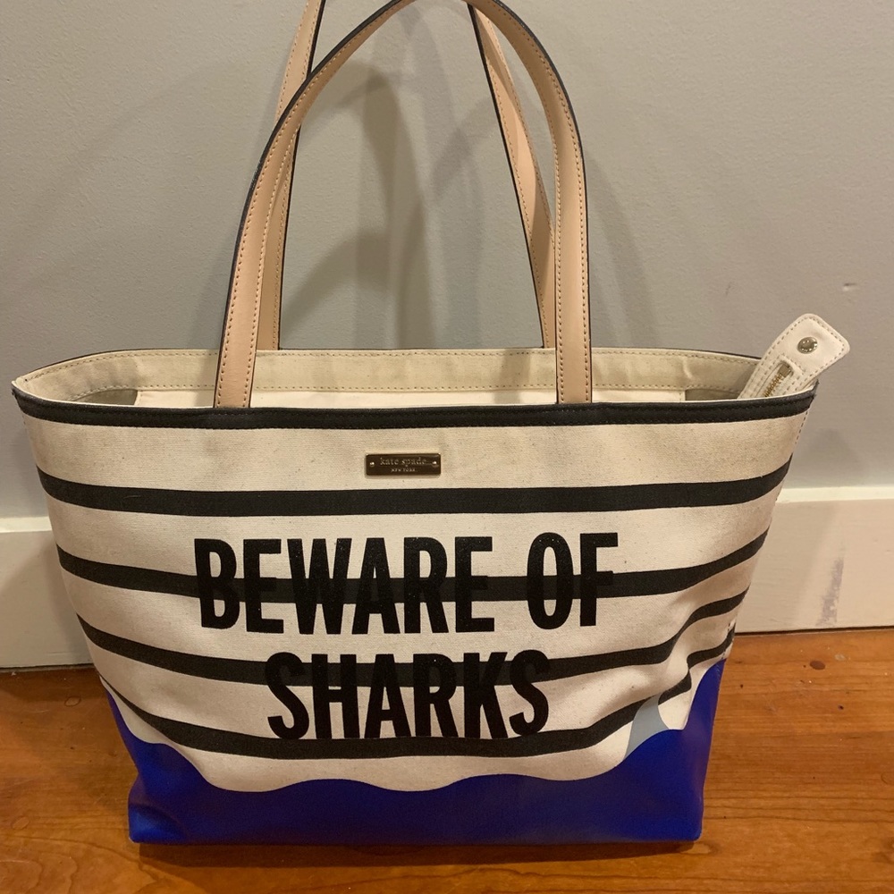 Kate Spade - Rare - BEWARE OF SHARKS Bag